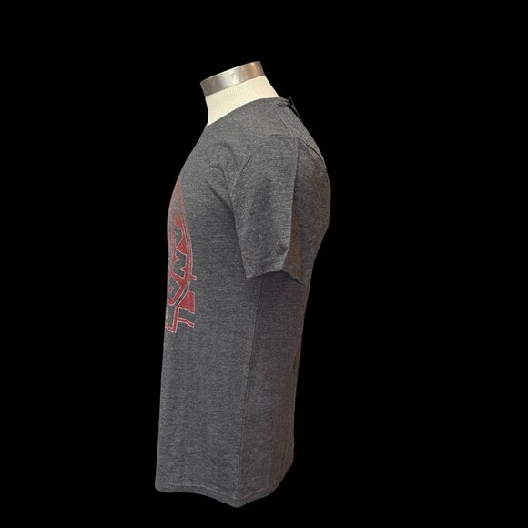 Lucky Brand Men's Graphic Tee Men's Size S Gray Red Logo Cotton Blend Shirt - Picture 2 of 7